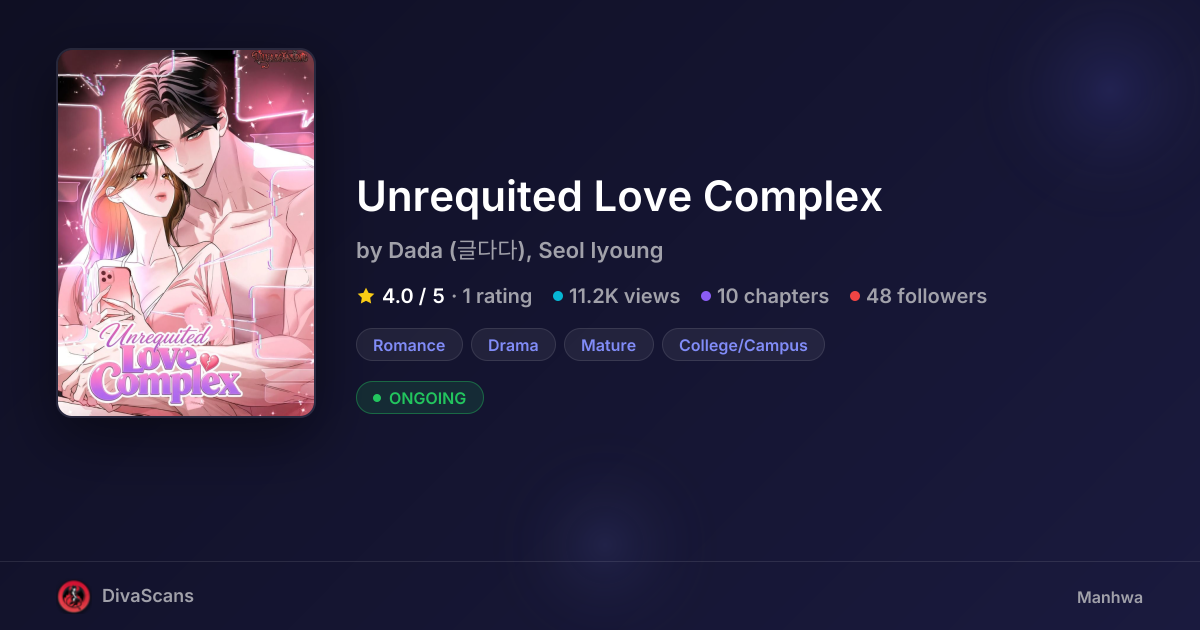 Unrequited Love Complex by Dada (글다다), Seol Iyoung | DivaScans